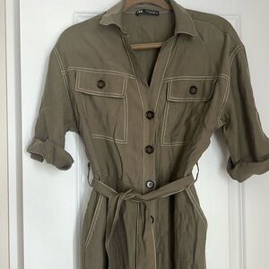 Olive green jumpsuit